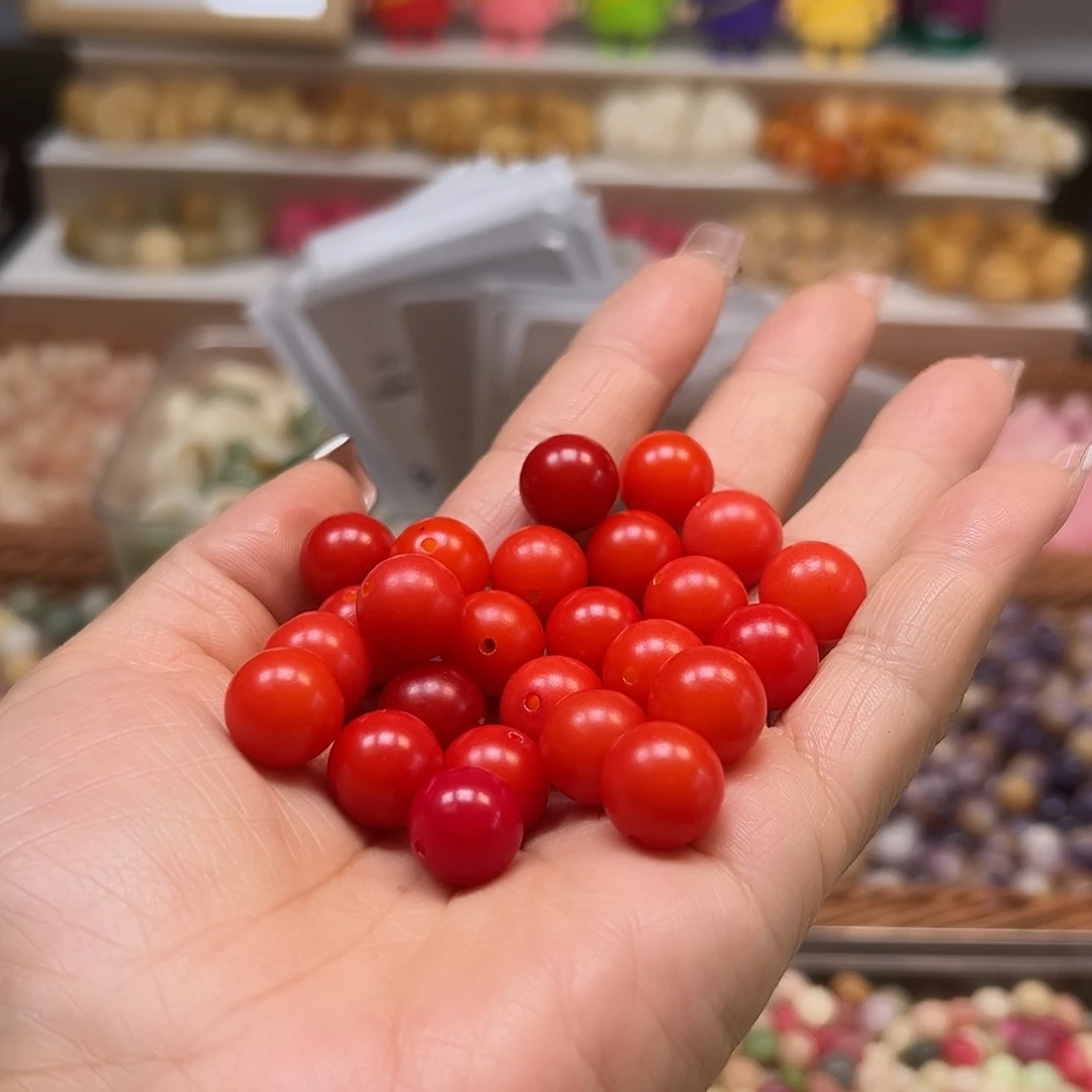 手串菩提根/象牙果微瑕卡12➕混红圆500颗