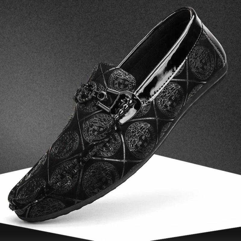 男士2025夏季新款潮流透气软底低帮百搭休闲乐福豆豆鞋时尚新款单