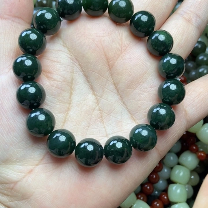 和田玉未镶嵌手链卡12