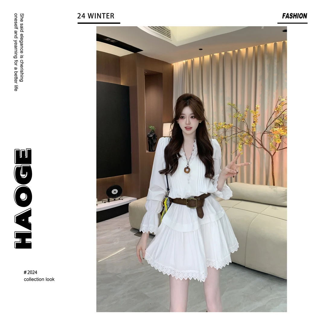 欣儿优选●骑士宣言显瘦气质设计感Q4LYQ2771A连衣裙预（不含腰带）