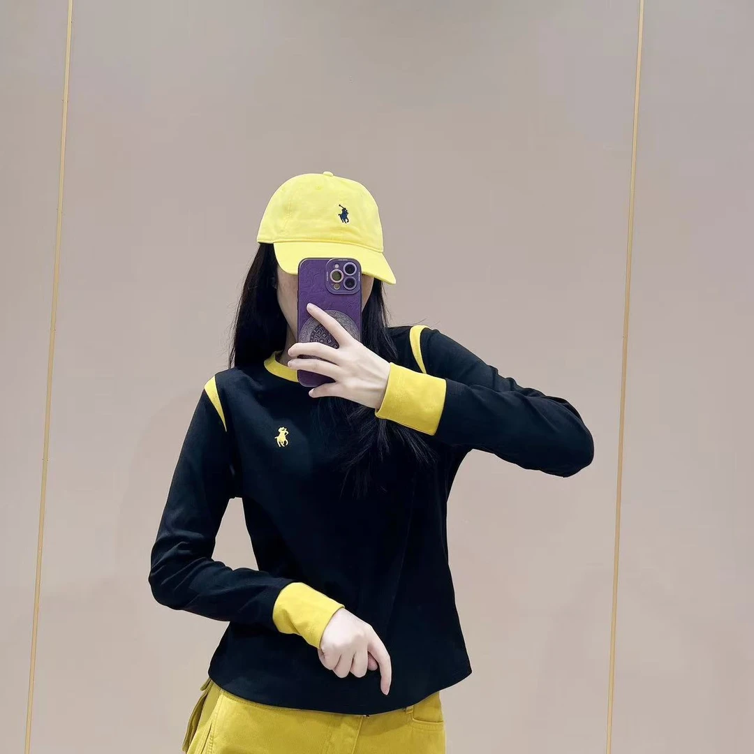 新款常规版型长袖打底512052显瘦洋气时尚百搭休闲体恤秋款