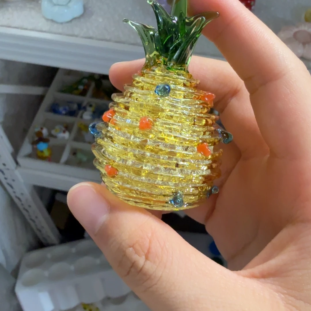 哪***海琉璃手工艺品菠萝