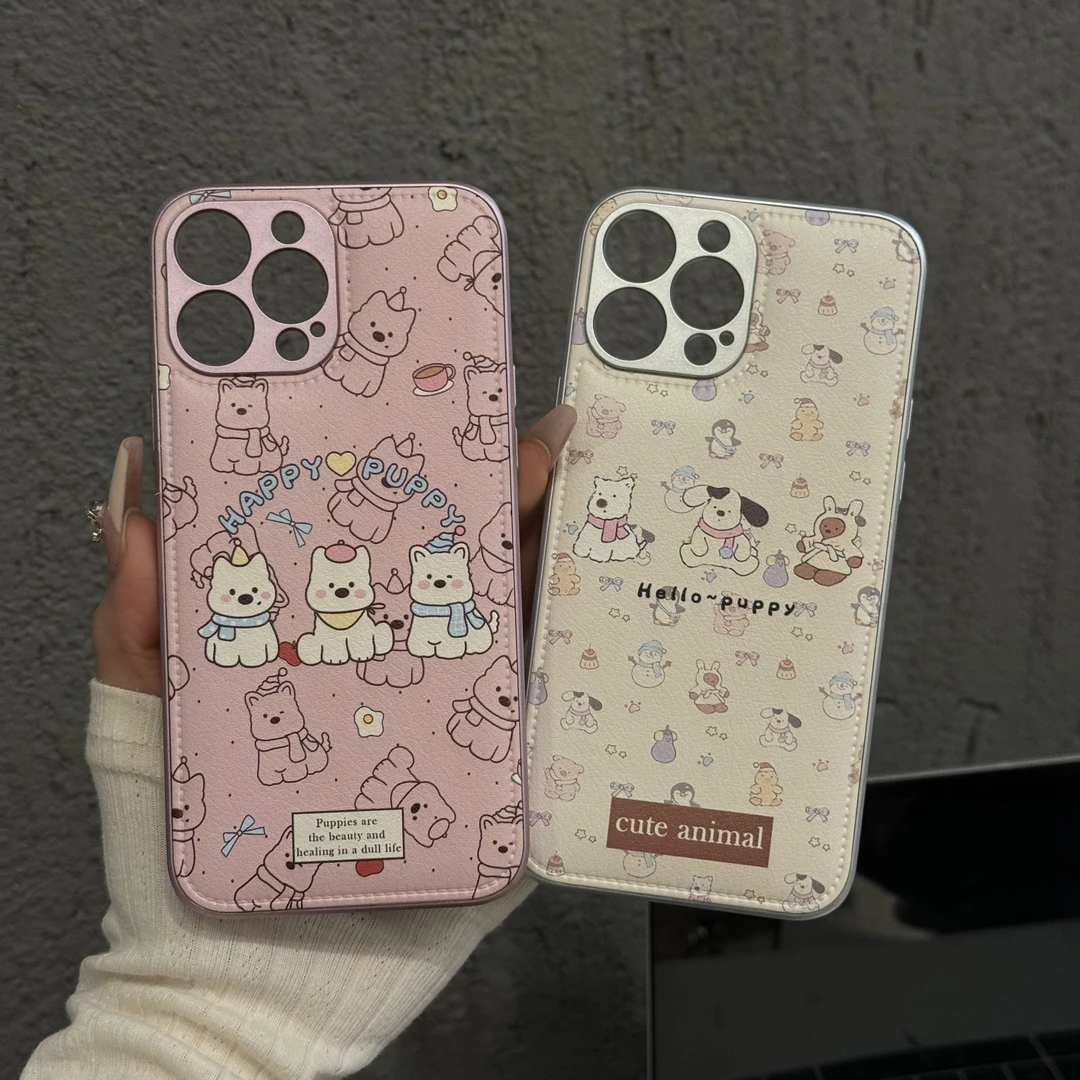 适用苹果iPhone16pro手机壳华为mate70pro满屏线条西高地金属鼓包