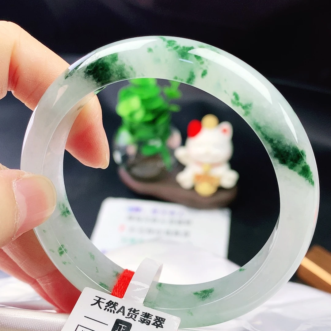 未镶嵌手镯翡翠56+圈