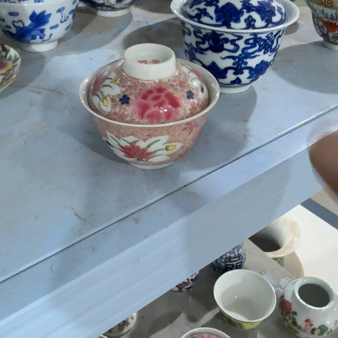 瓷片摆件手绘瓷器处理