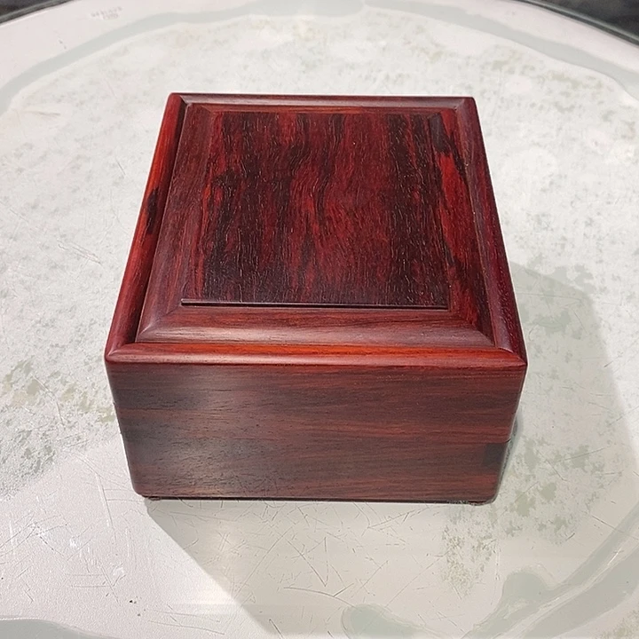 檀香紫檀（小叶紫檀）独板机关盒14/11.5/6.5