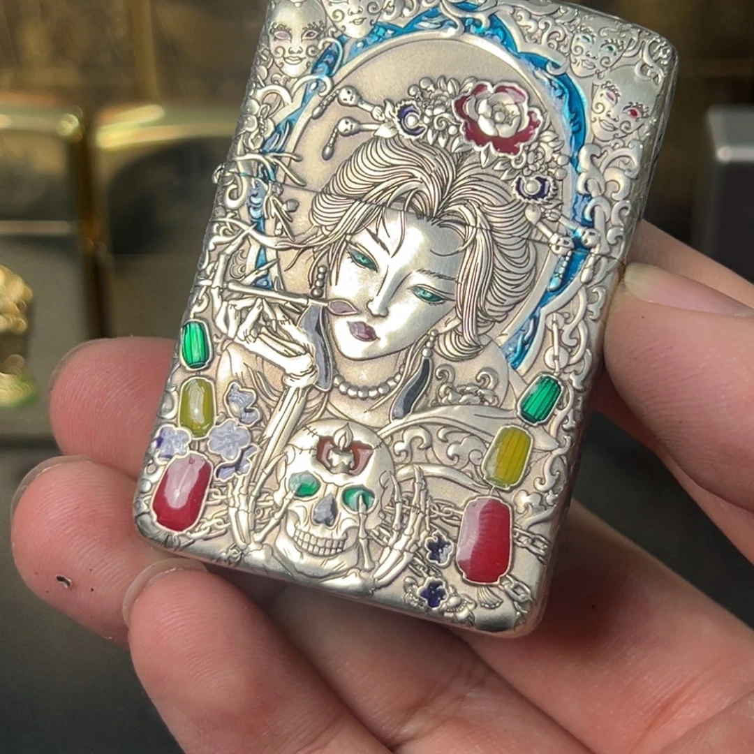 恒星41白铜浮雕珐琅彩画皮