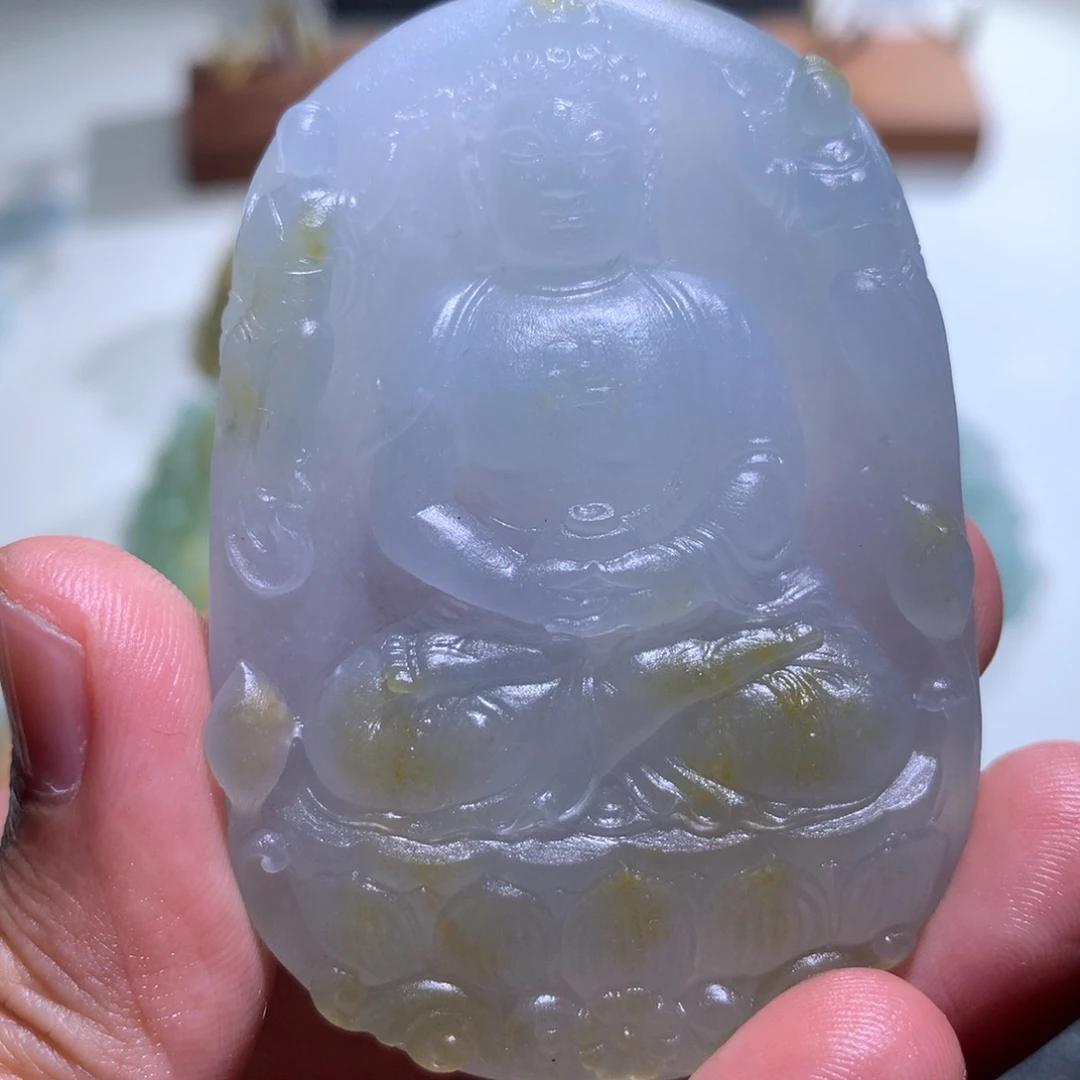 高***馆定制翡翠未镶嵌挂件