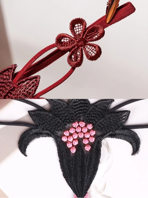 时尚蕾丝刺绣女士短裤低腰设计甜美镂空舒适家居裤