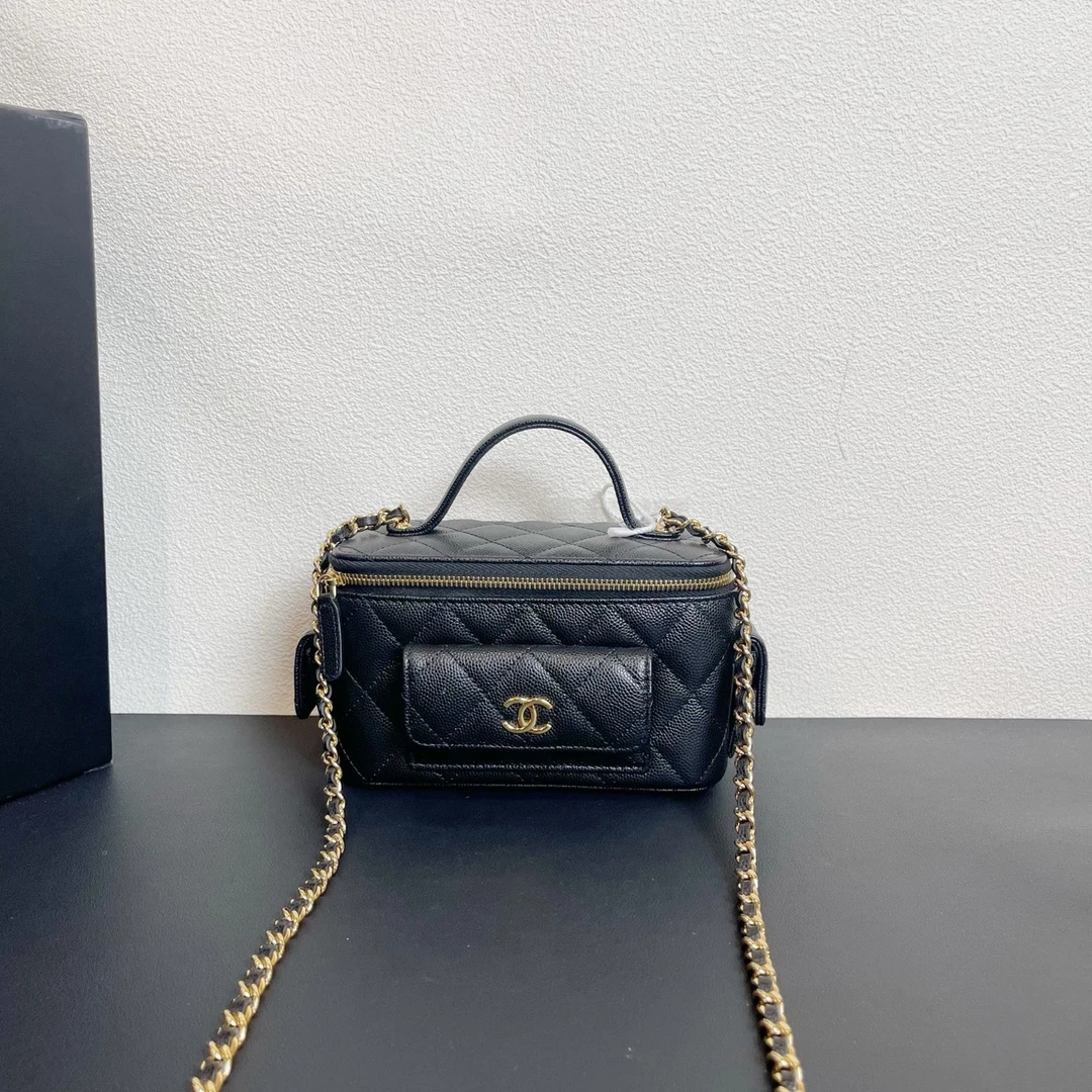 95新 Chanel/香奈儿 98新 奢总管 双12/手提长盒子包/芯片