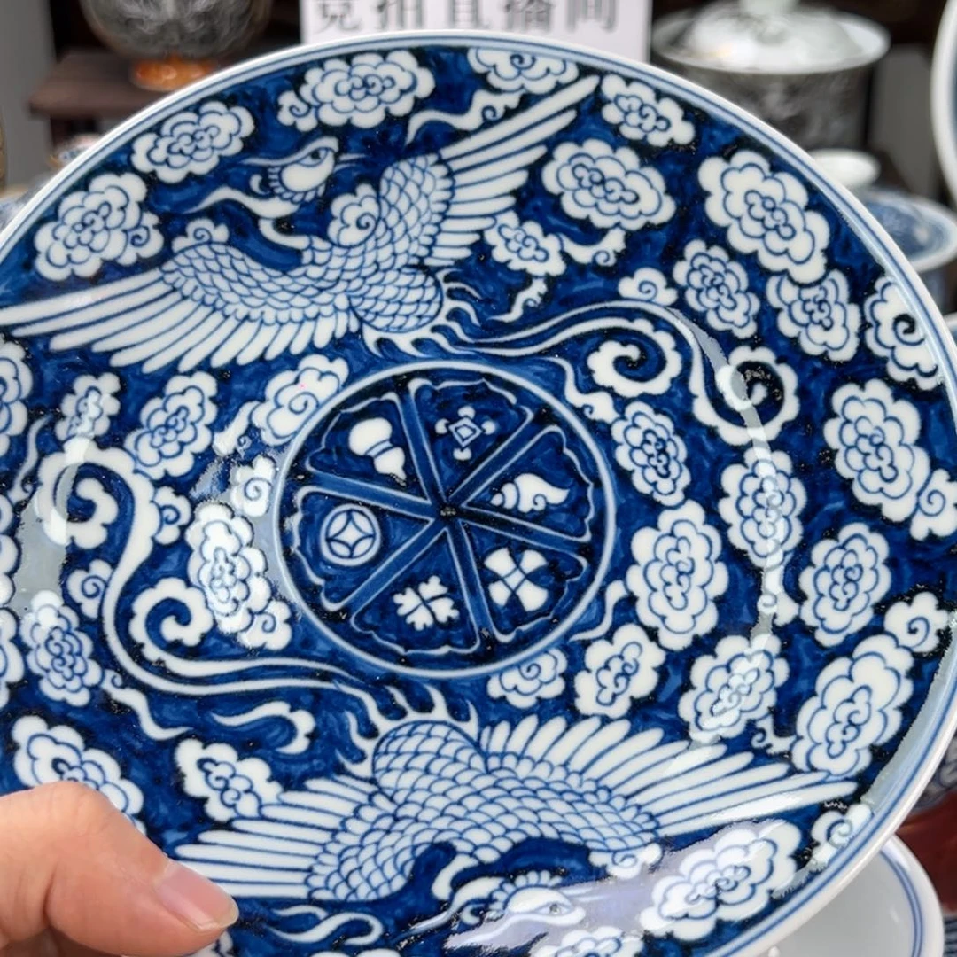 鱼***鲜景德镇手工手绘陶瓷