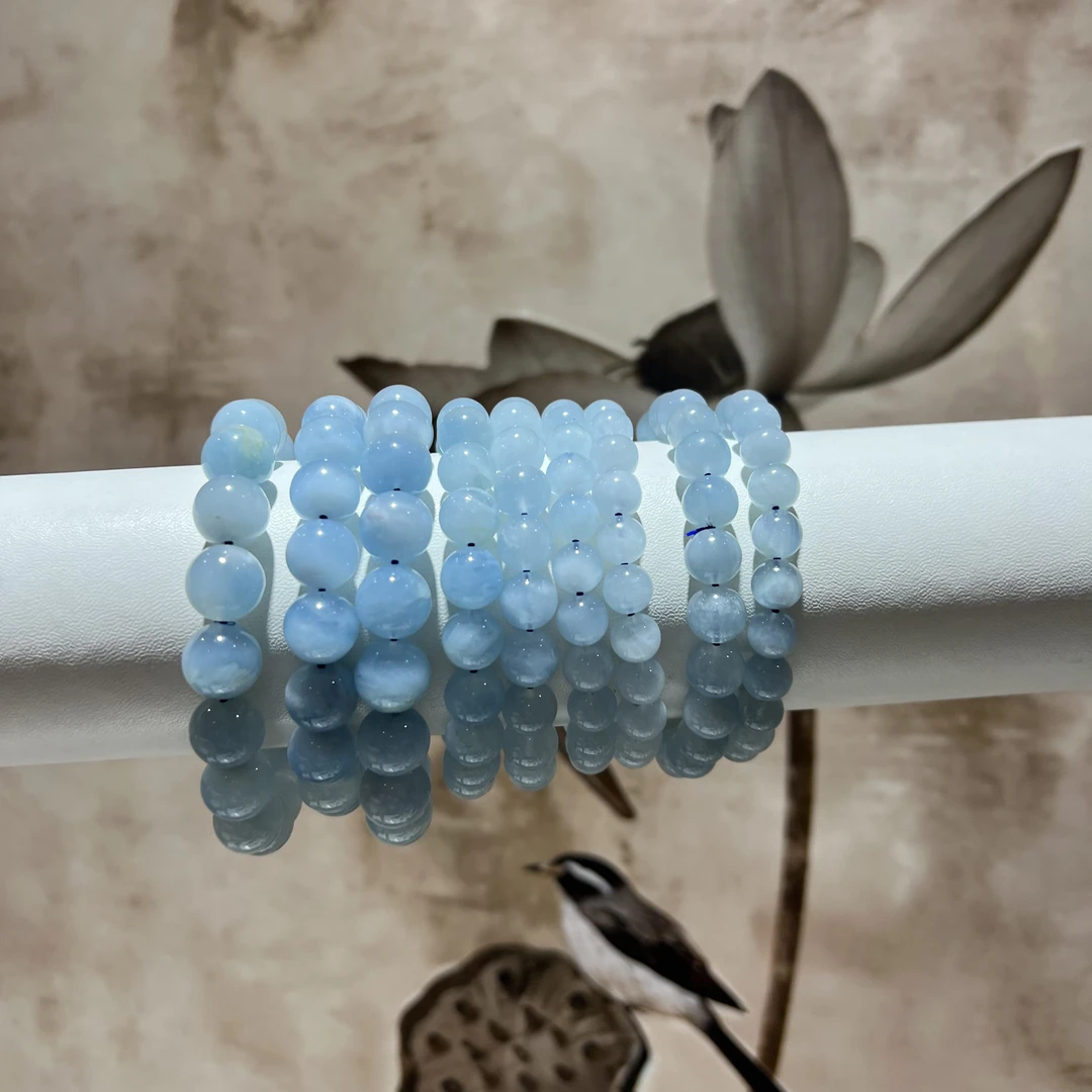 【月月家】K021 海蓝宝素圈手串 多样性发其一