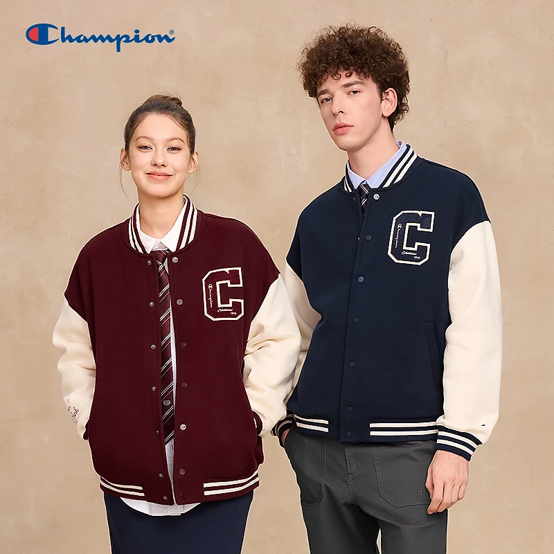 【丁禹兮同款】Champion冠军25秋冬美式棒球服复古休闲外套百搭宽松