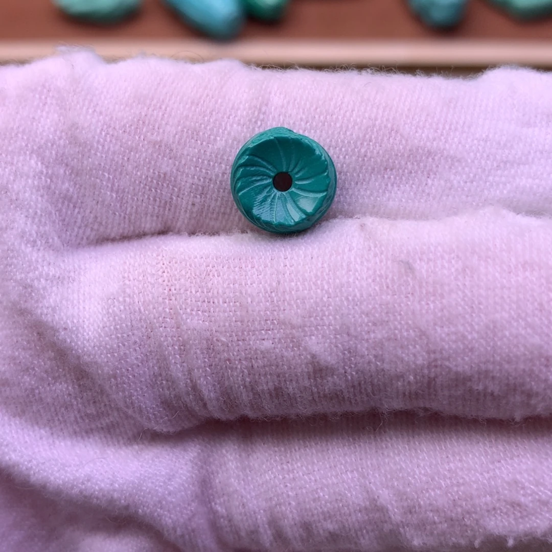 原生态散珠配珠羽毛扣卡10