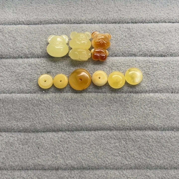 未镶嵌蜜蜡裸石无***女天然蜜蜡配件