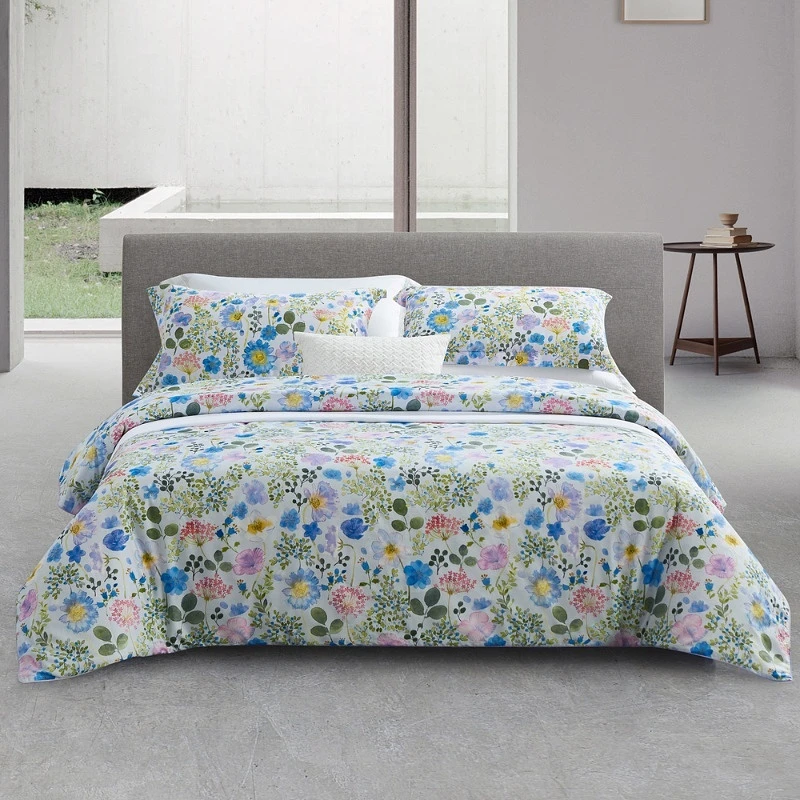 【水星家纺】纯棉四件套床单被套枕套满园芳华床上用品春夏四季