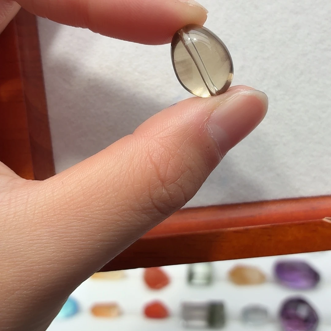 珠宝半成品银S925镶嵌水晶黄水糖豆