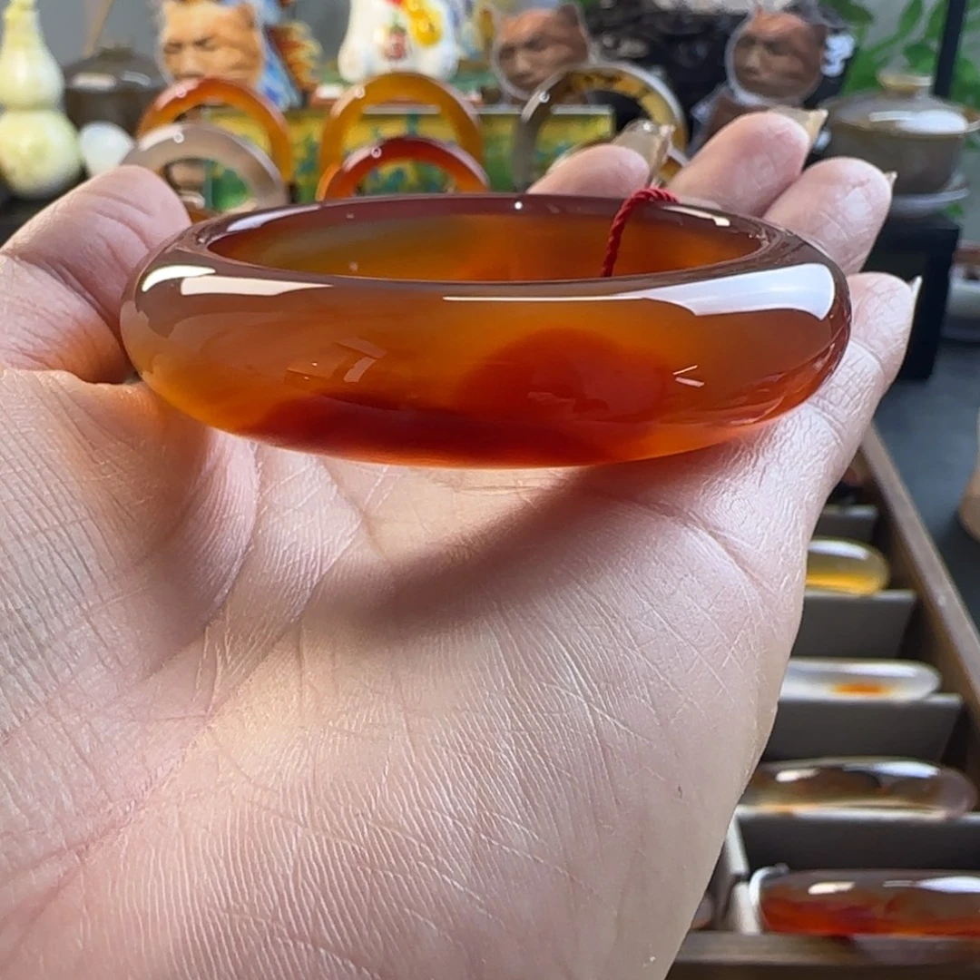 玛瑙/玉髓手镯未镶嵌菜**玩