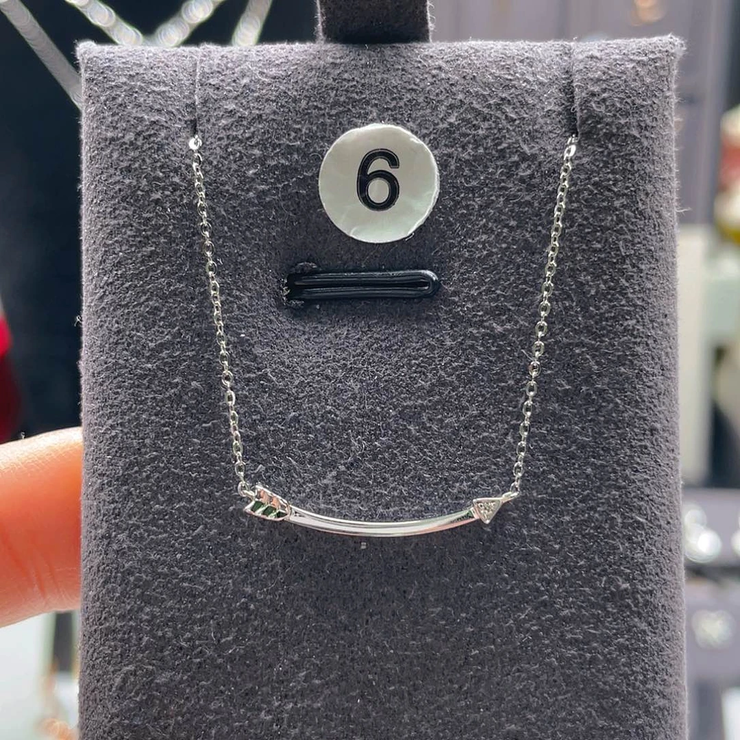 钻石项链18K金镶嵌套链