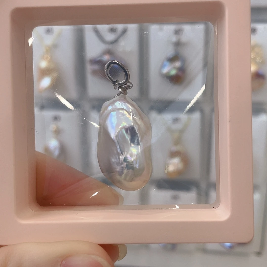 淡水珍珠颈饰银S925镀金镶嵌咚****东