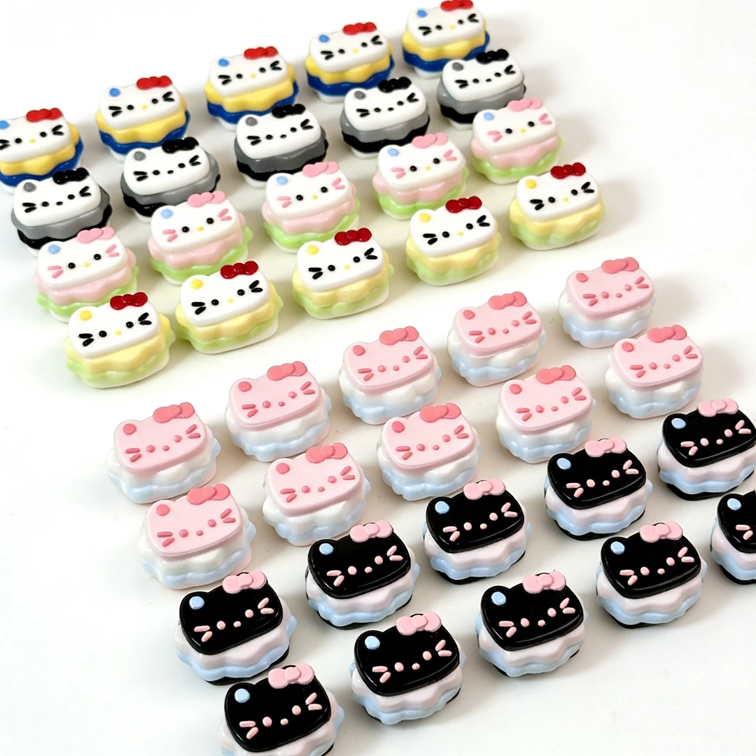 Kitty 汉堡小鼻嘎手工食品级硅胶安全材质硅胶捏捏挂件解压玩具