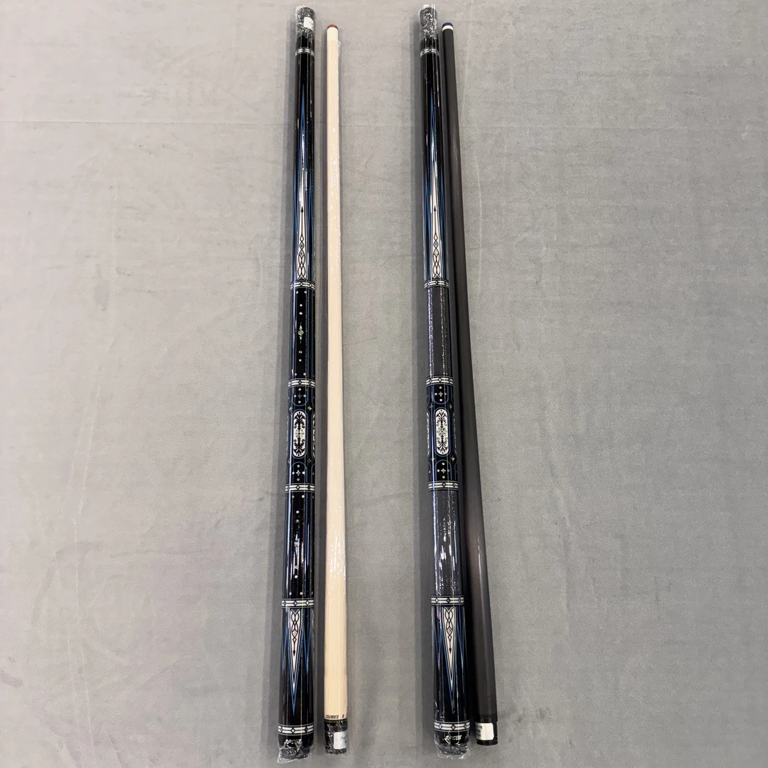 JFlowers40-19满天星 大头杆中式黑八花式九球专用球杆