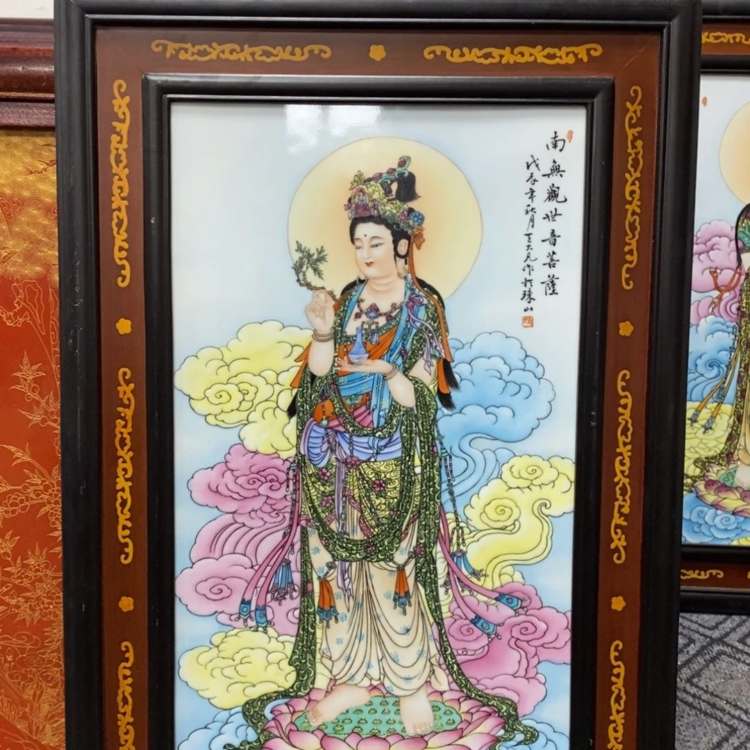 瓷片71*48*1景德镇瓷板画柴窑烧制