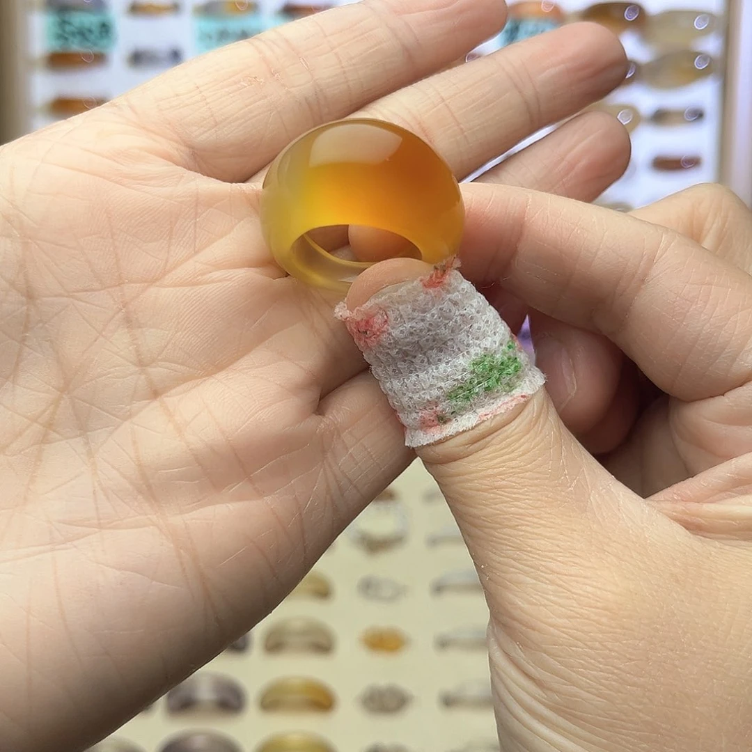 玛瑙/玉髓戒指未镶嵌