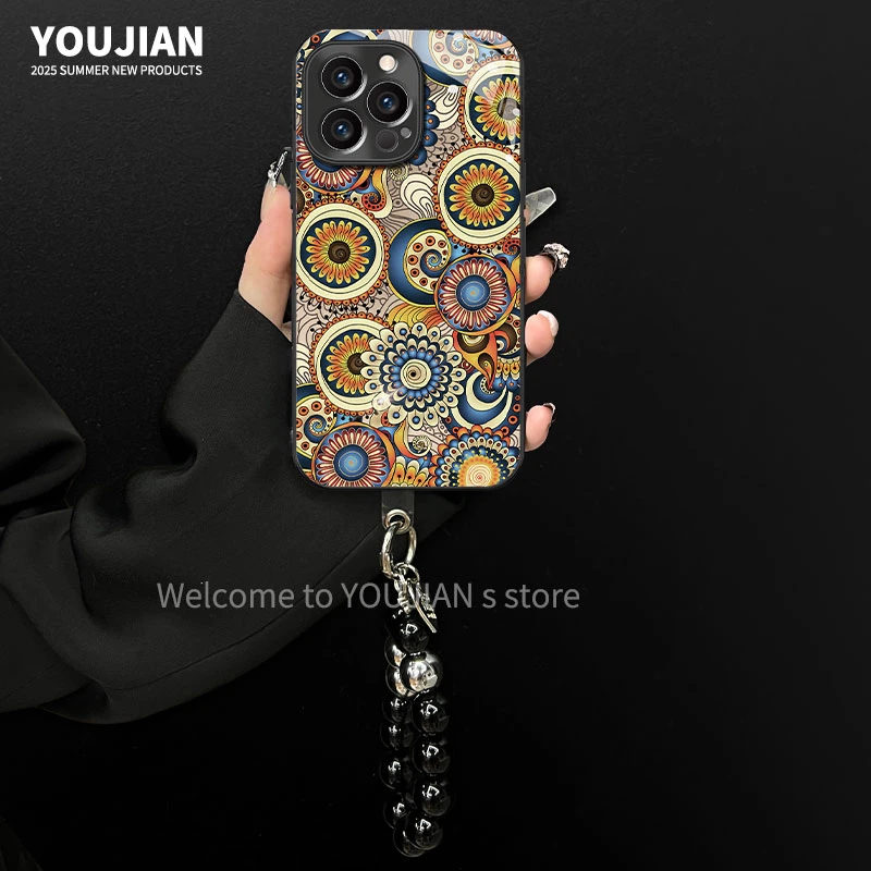 适用苹果/oppo/华为/vivo/小米曼陀罗曼达拉花朵图腾民族风手机壳