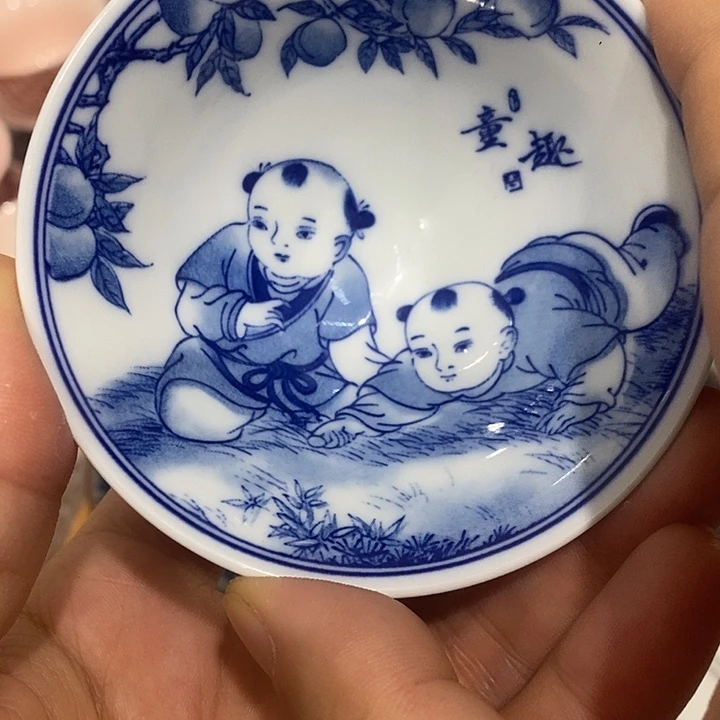 陶摆件景德镇陶瓷主人杯2344