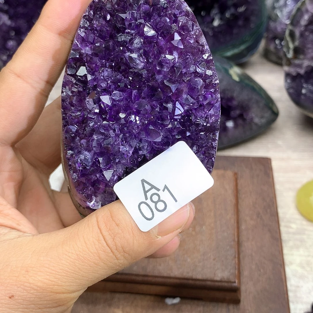 紫晶大型摆件（非配饰）9K金镶嵌