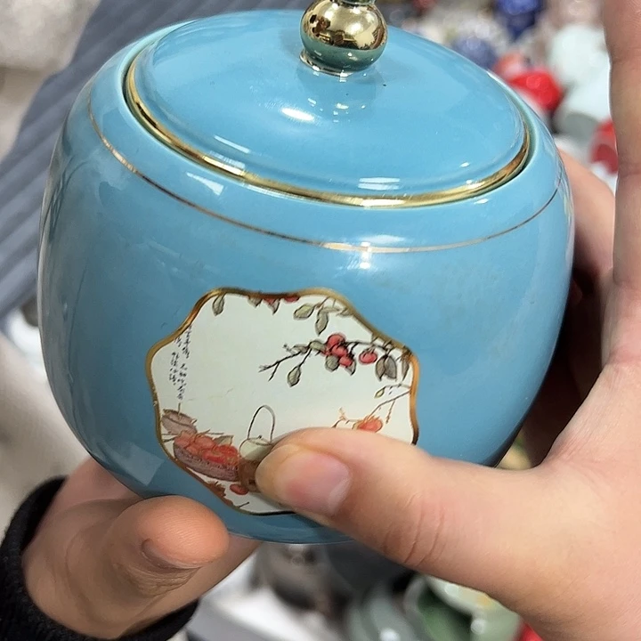 茶叶罐陶瓷家用储物罐瑕疵福利品介意勿拍