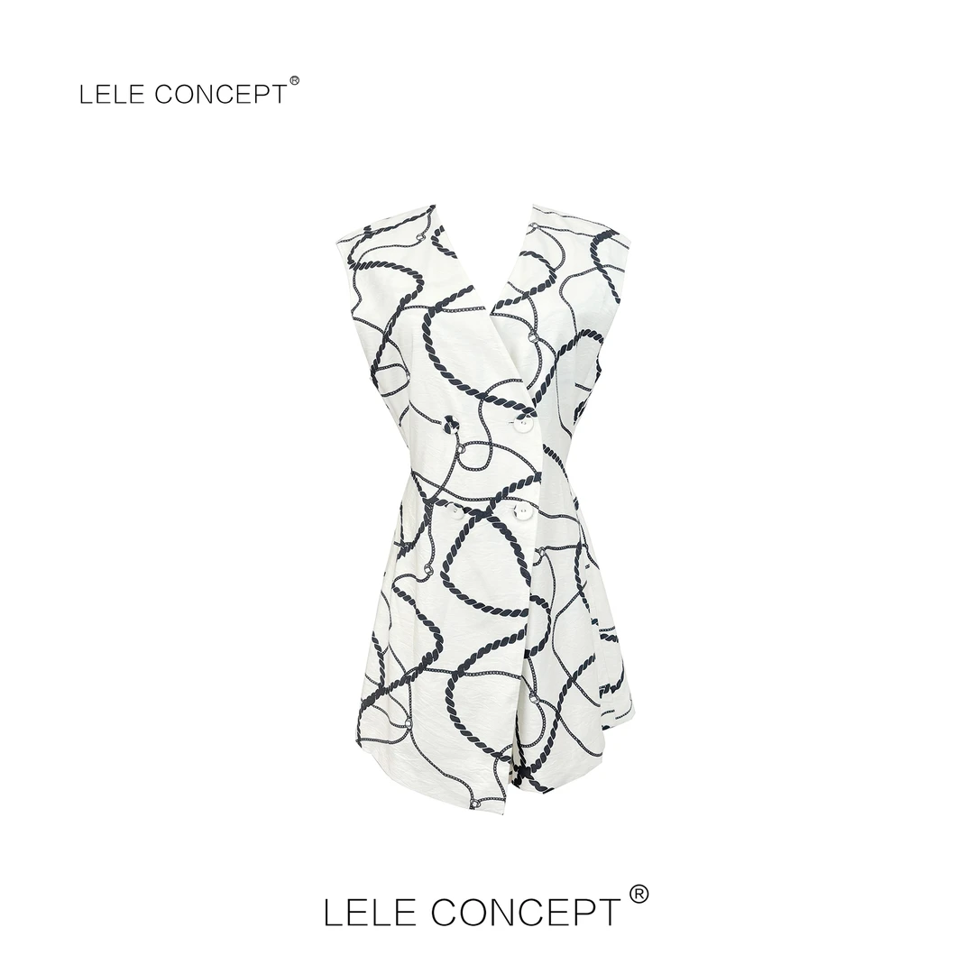 LELE CONCEPT丨【如一】轻奢气质设计师款链条连体裤K0452