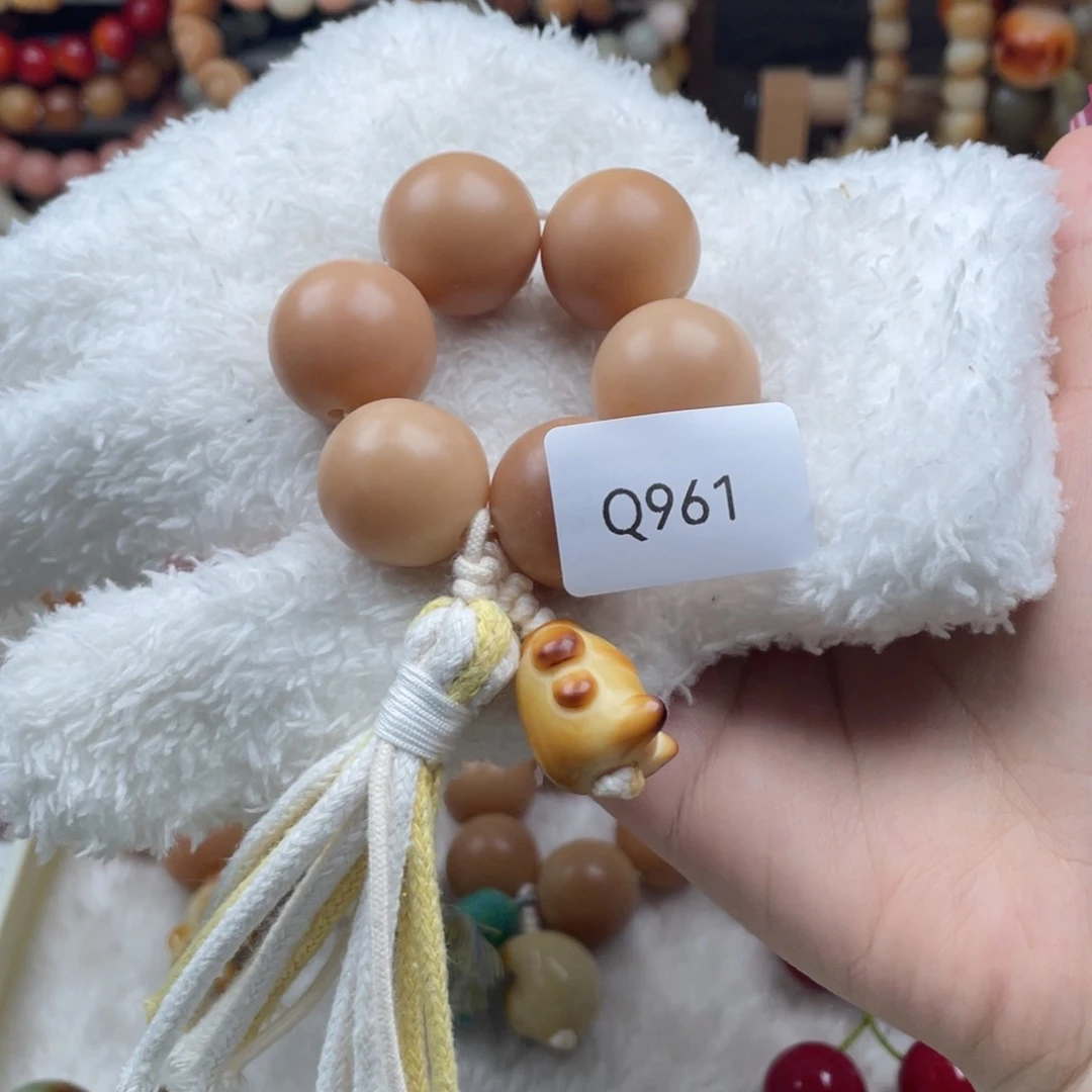 菩提根/象牙果吊坠穿*瑕WQ961圆珠手捻20mm一串