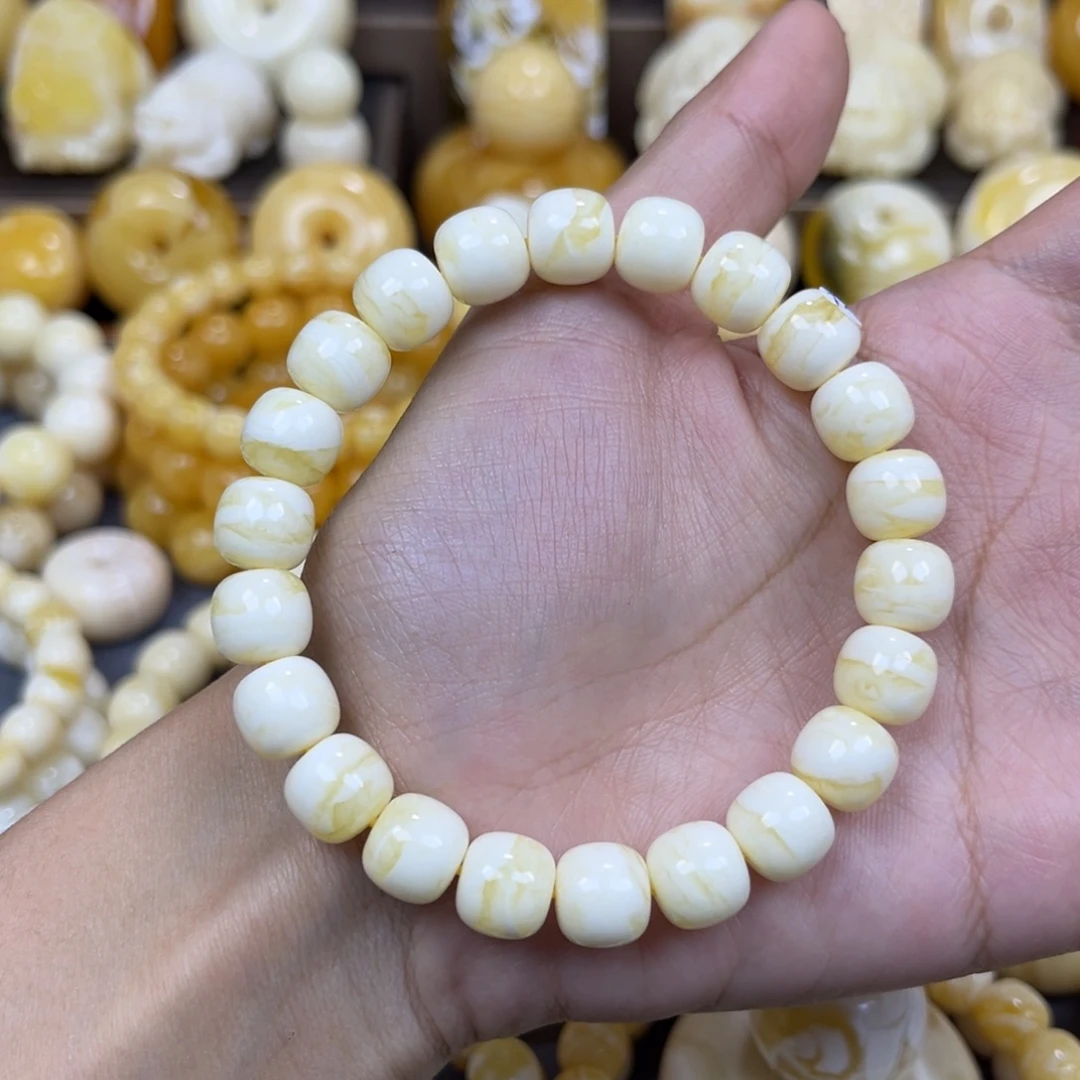 琥珀未镶嵌手串10+