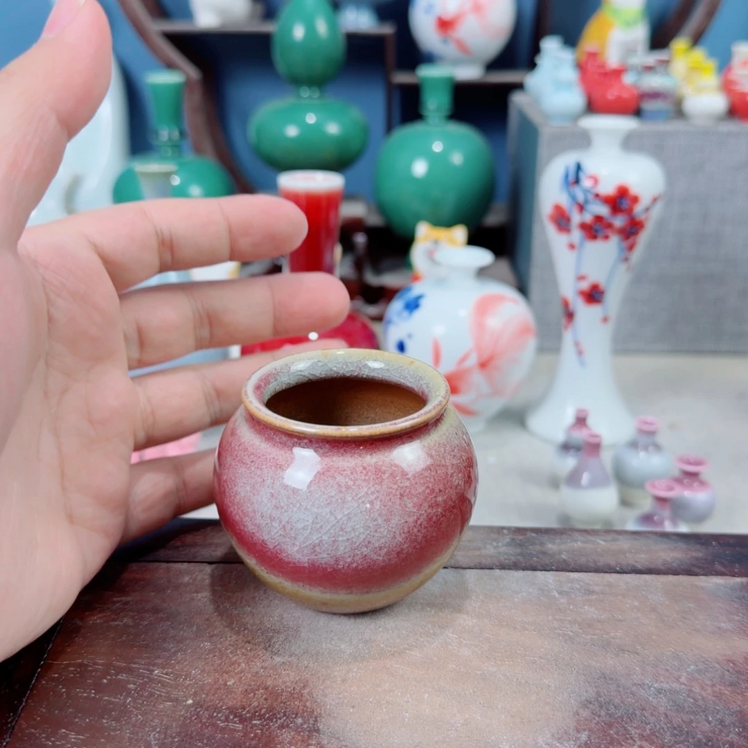陶瓷手工小花器摆件