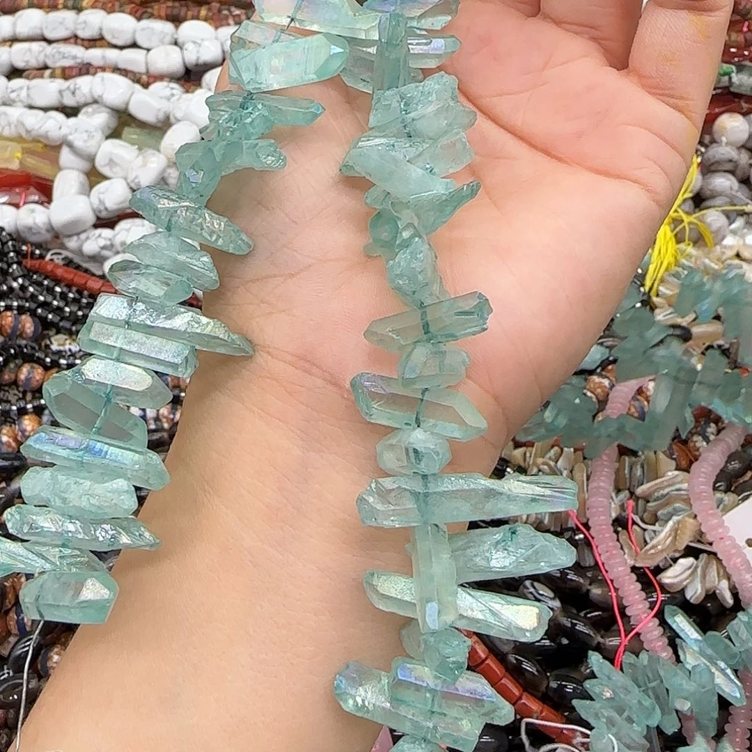 合金玛瑙/玉髓珠宝半成品中孔原石一条