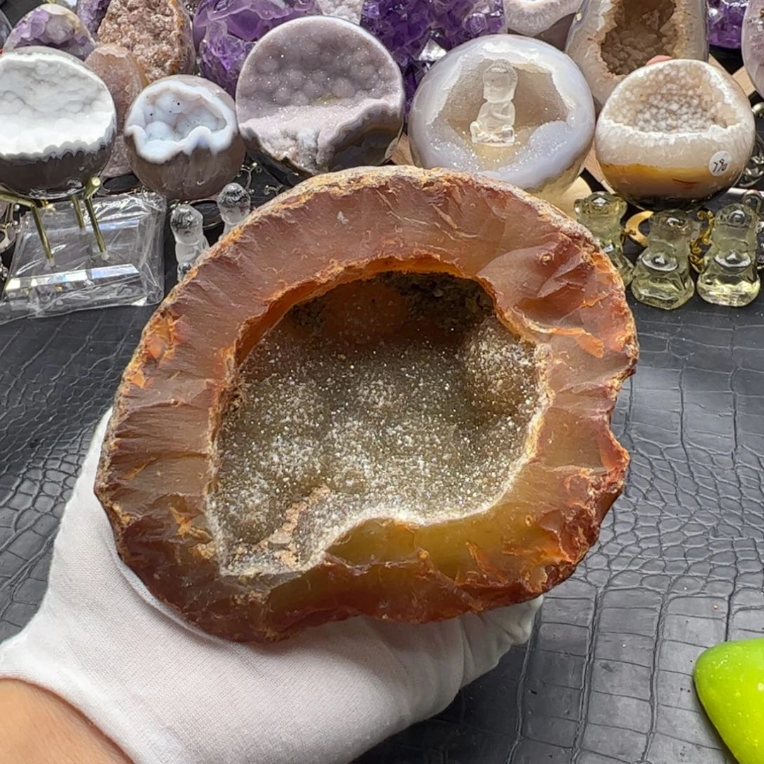 展***来珠宝半成品水晶未镶嵌窝窝66