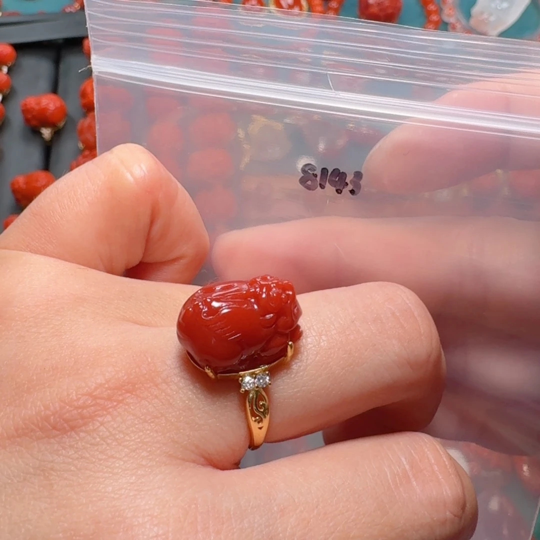 南红玛瑙南红银S925镶嵌