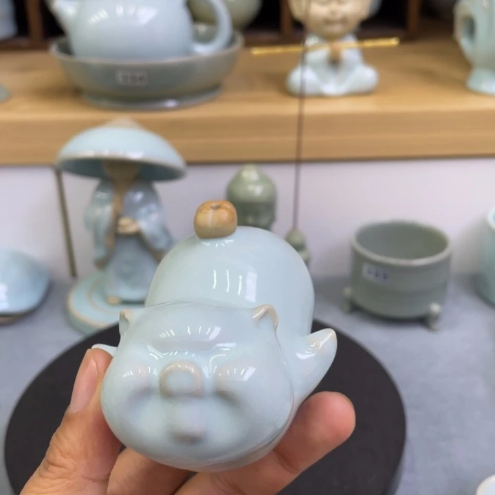 杯子微瑕天青小猪