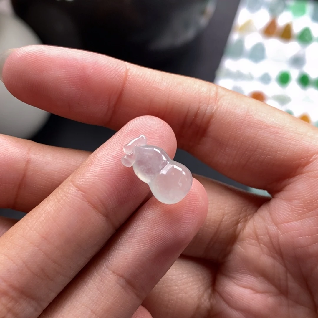 翡翠裸石白冰葫芦