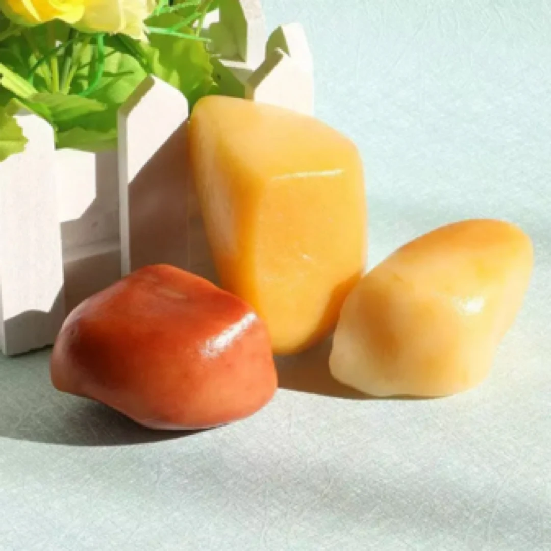 新疆昆仑山戈壁三彩盆景石装饰摆件【一物一拍 所见所得】