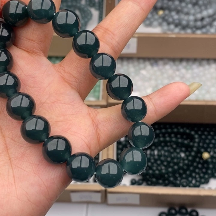 静***客翡翠未镶嵌手链手串