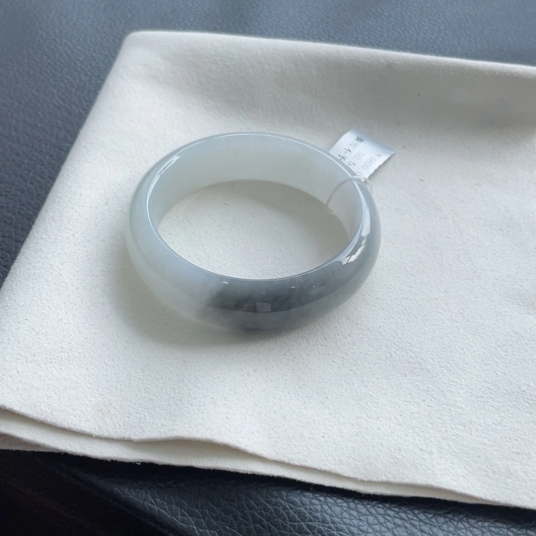 翡翠未镶嵌手镯棉线50.5