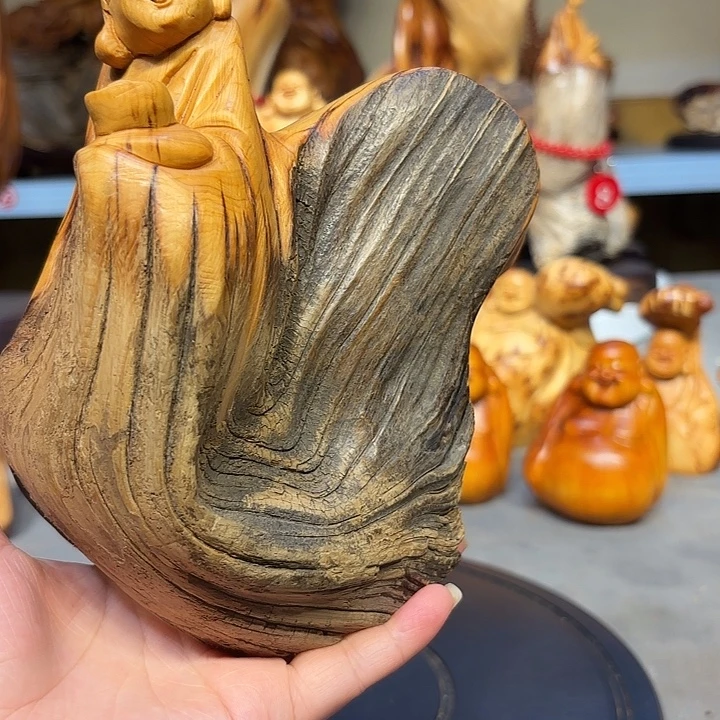 柏木太行崖柏弥勒佛