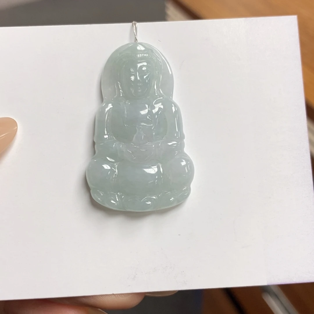 翡翠颈饰未镶嵌观音