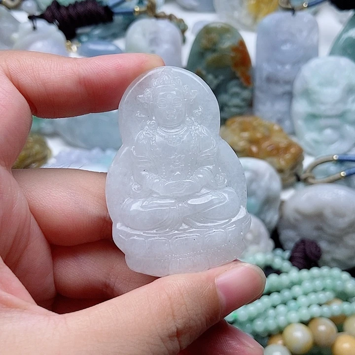 翡翠未镶嵌吊坠(不含链)1