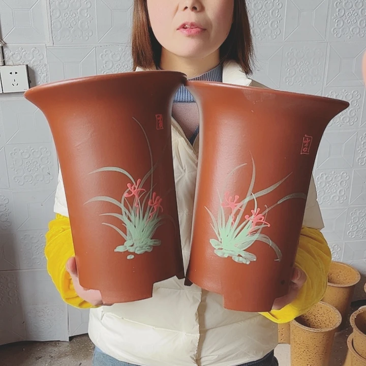 紫砂花盆宜兴紫砂花盆