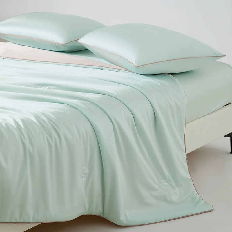 2025新款轻奢夏凉被空调被100蚕丝夏被凉感被单双人薄被子可机洗