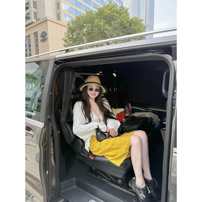 tingtings【今年流行】超好看的黄色亚麻中裤女宽松苎麻阔腿短裤